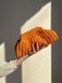 Orange Cotton Handwoven Clutch