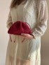 Red Raffia Drawstring Bag